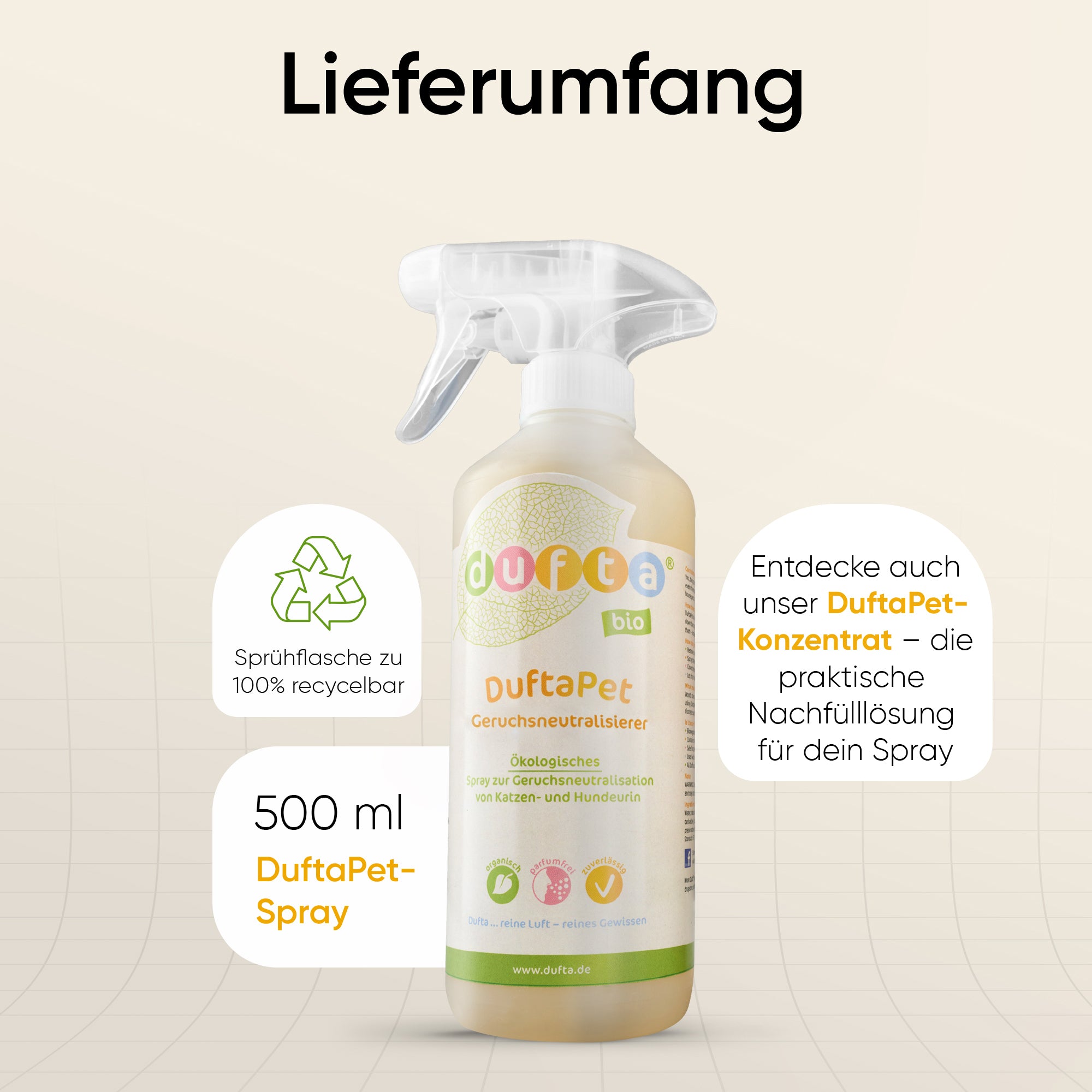 DuftaPet 500ml Geruchsneutralisierer
